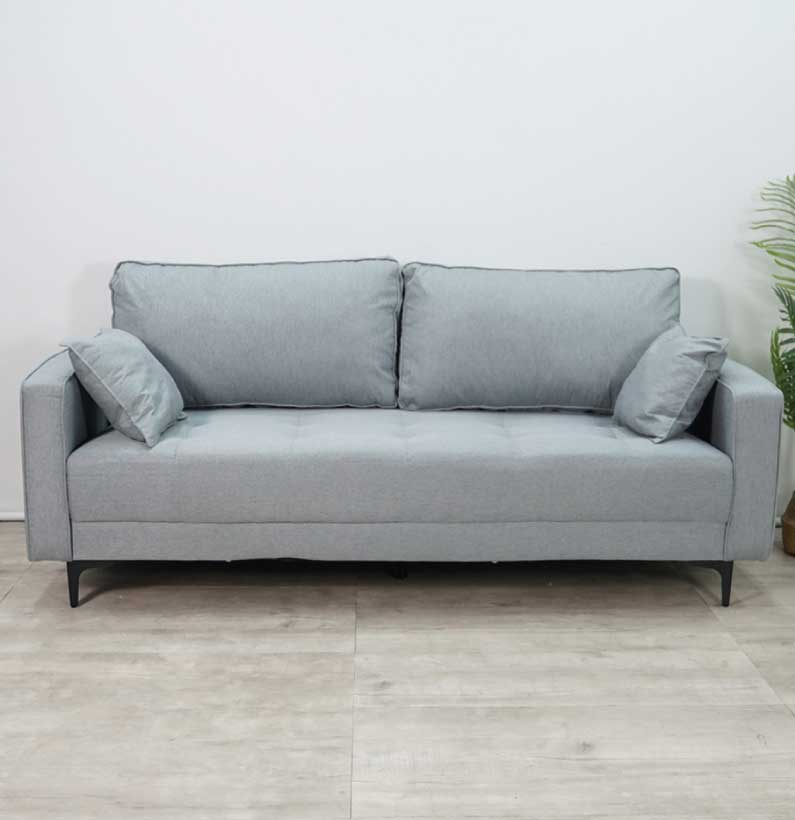 3-Seater-Sofa-with-2-cushion-pillows-Light-Grey